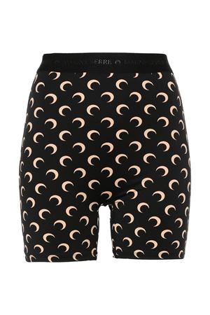 Shorts nero con stampa Crescent Moon MARINE SERRE | WSH007ACJER0001IT99